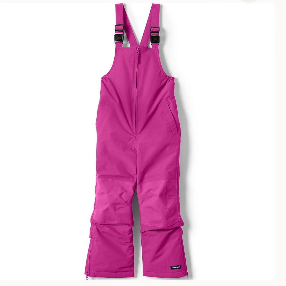 Lands End 2T Kids Squall Waterproof Insulated Iron Knee Snow Bibs